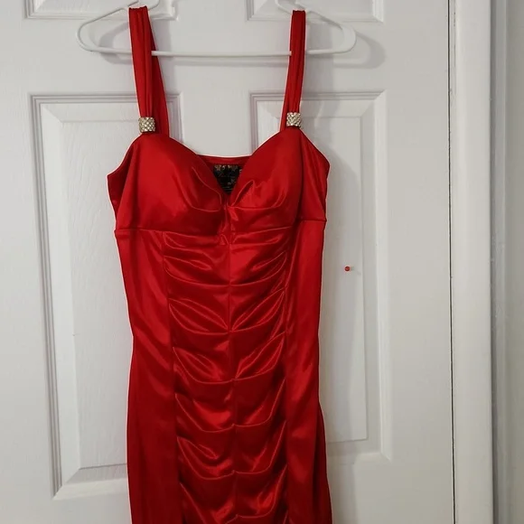 open lace back dress Power Tease Dress  Glam